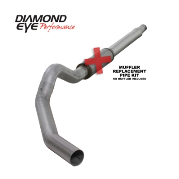 Picture of Diamond Eye KIT 5in Catback MFLR RPLCMENT PIPE Single AL: 03-07 FORD 6-0L F250-F350