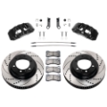 Picture of Wilwood 15-21 Toyota 4Runner Aero6-DM Black Front Brake Kit - Drilled & Slotted