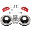 Picture of Wilwood 15-21 Toyota 4Runner Aero6-DM Red Front Brake Kit - Drilled & Slotted