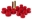 Picture of Prothane 67-69 Chevy Camaro Rear Mono Leaf Bushings - Red