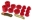 Picture of Prothane 73-80 GM Body Mount 12 Bushing Kit - Red