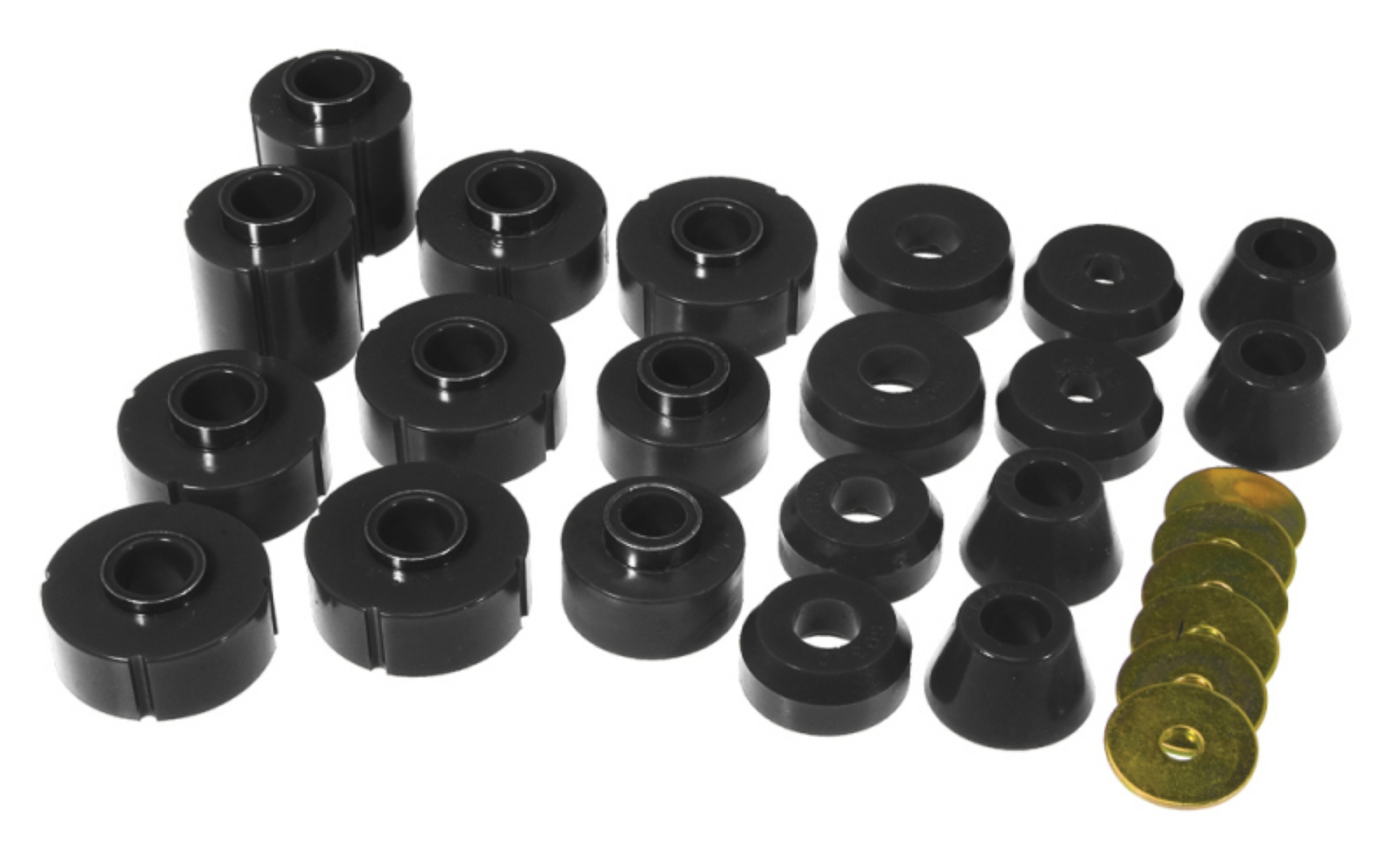 Picture of Prothane 73-77 Chevy K10 Blazer Body Mount Kit - Black
