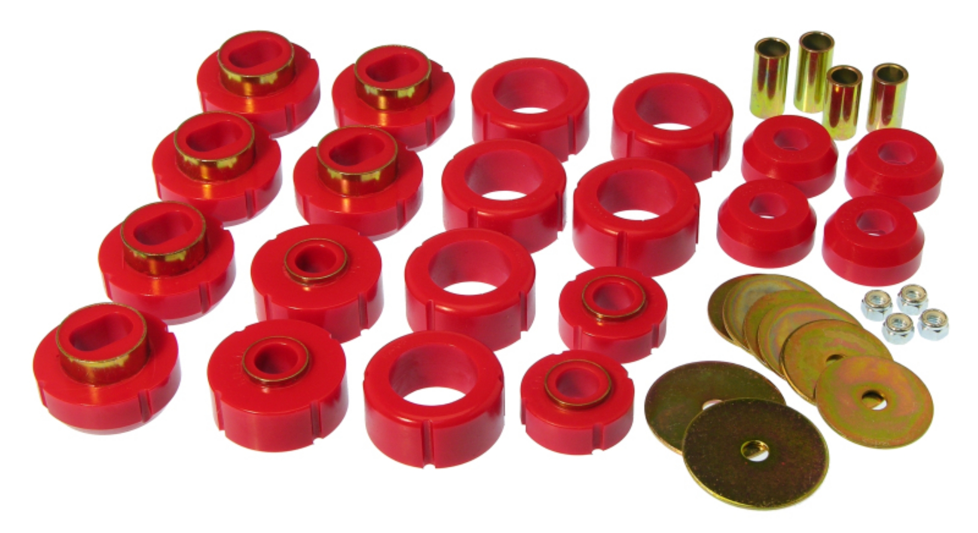 Picture of Prothane 81-91 Chevy K10 Blazer Body Mount Kit - Red