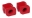 Picture of Prothane 97-04 Chevy Corvette Front Sway Bar Bushings - 26mm - Red