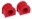 Picture of Prothane 97-04 Chevy Corvette Rear Sway Bar Bushings - 27mm - Red