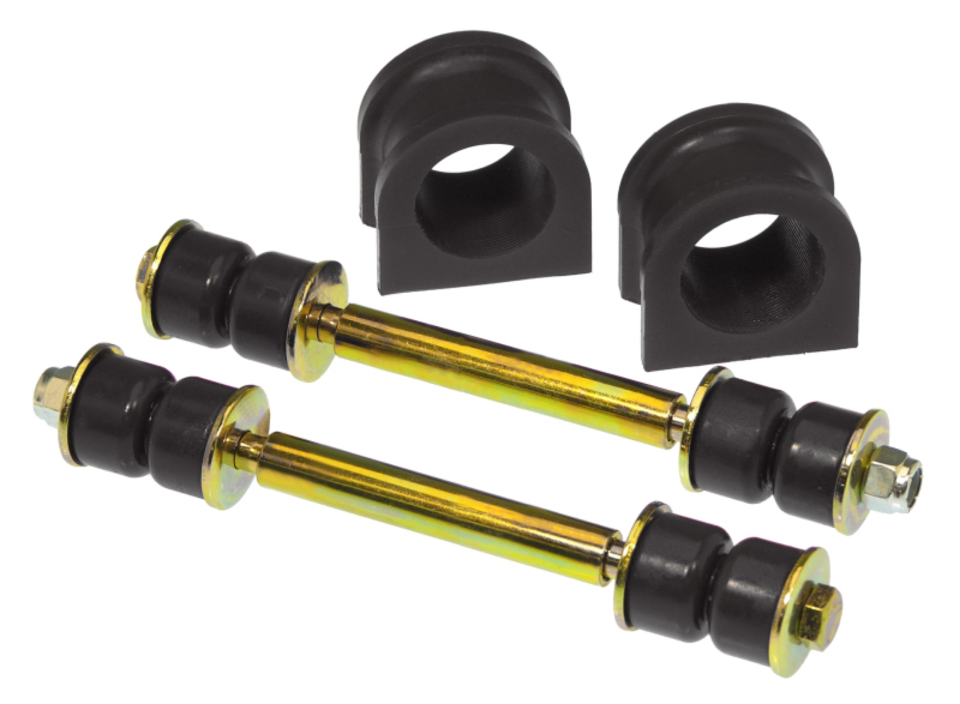 Picture of Prothane 07-14 Chevy Silverado Front Sway Bar Bushings - 36mm - Black