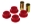 Picture of Prothane 59-64 Chevy Full Rear Track Arm Bushings - Red