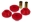 Picture of Prothane 65-70 Chevy Front Strud Rod Bushings - Red