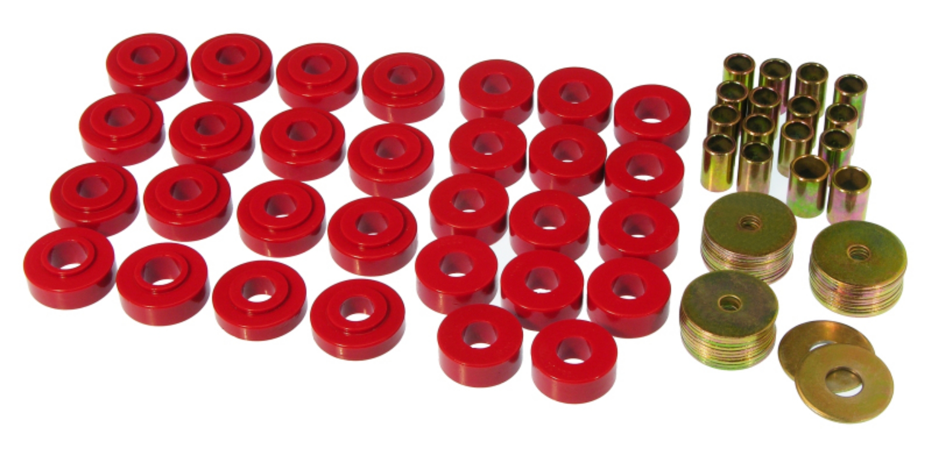 Picture of Prothane 65-67 GM Convertible Body Mount Kit - Red
