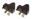 Picture of Prothane 70-81 Chevy Camaro Bump Stop Kit - Black