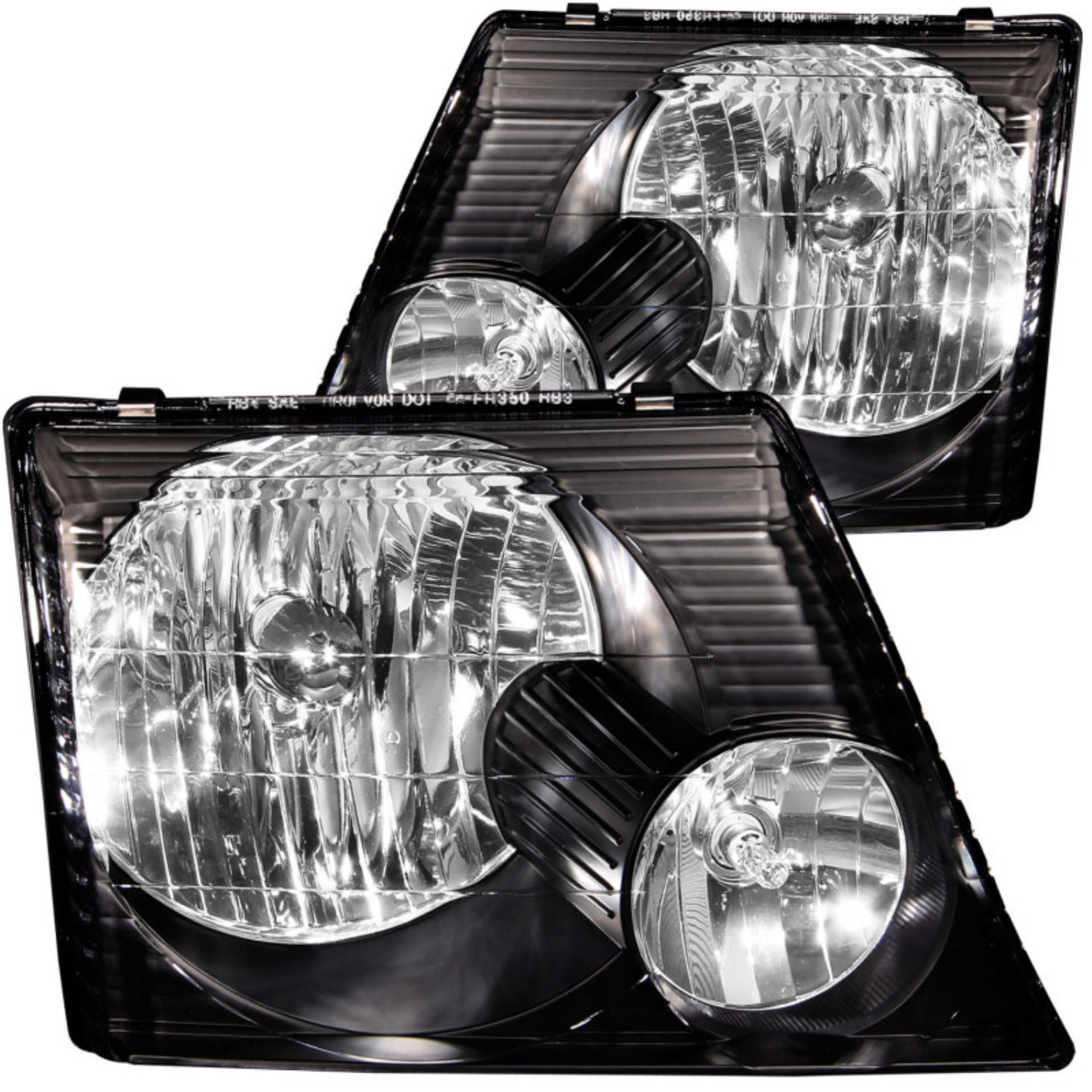 Picture of ANZO 2002-2005 Ford Explorer Crystal Headlights Black