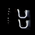 Picture of ANZO 2007-2013 Chevrolet Silverado 1500 Projector Headlights w- U-Bar Black