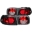 Picture of ANZO 1992-1995 Honda Civic Taillights Black