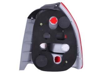 Picture of ANZO 1996-2000 Honda Civic Taillights Red-Clear