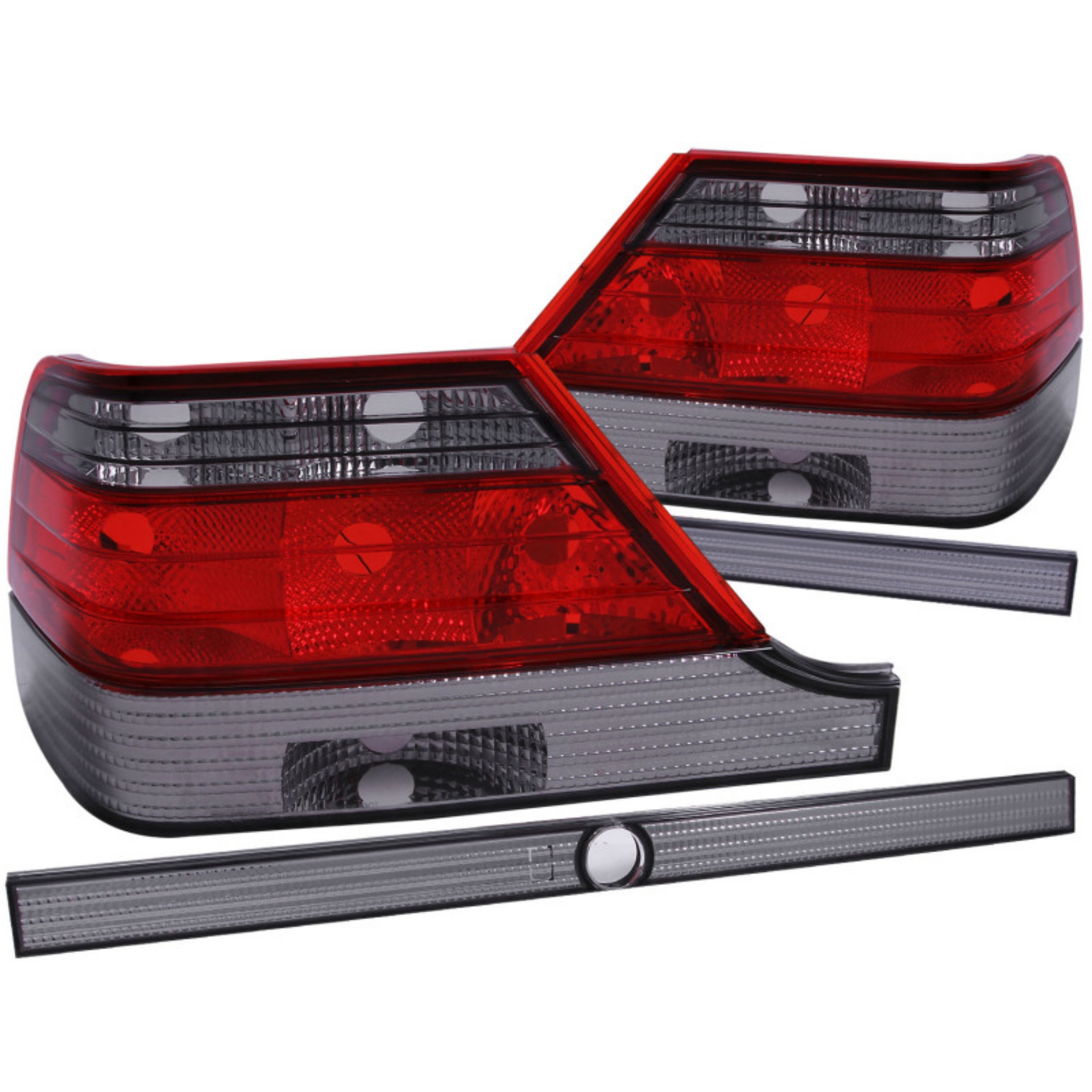 Picture of ANZO 1995-1999 Mercedes Benz S Class W140 Taillights Red-Smoke