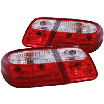 Picture of ANZO 1996-2002 Mercedes Benz E Class W210 Taillights Red-Clear G2