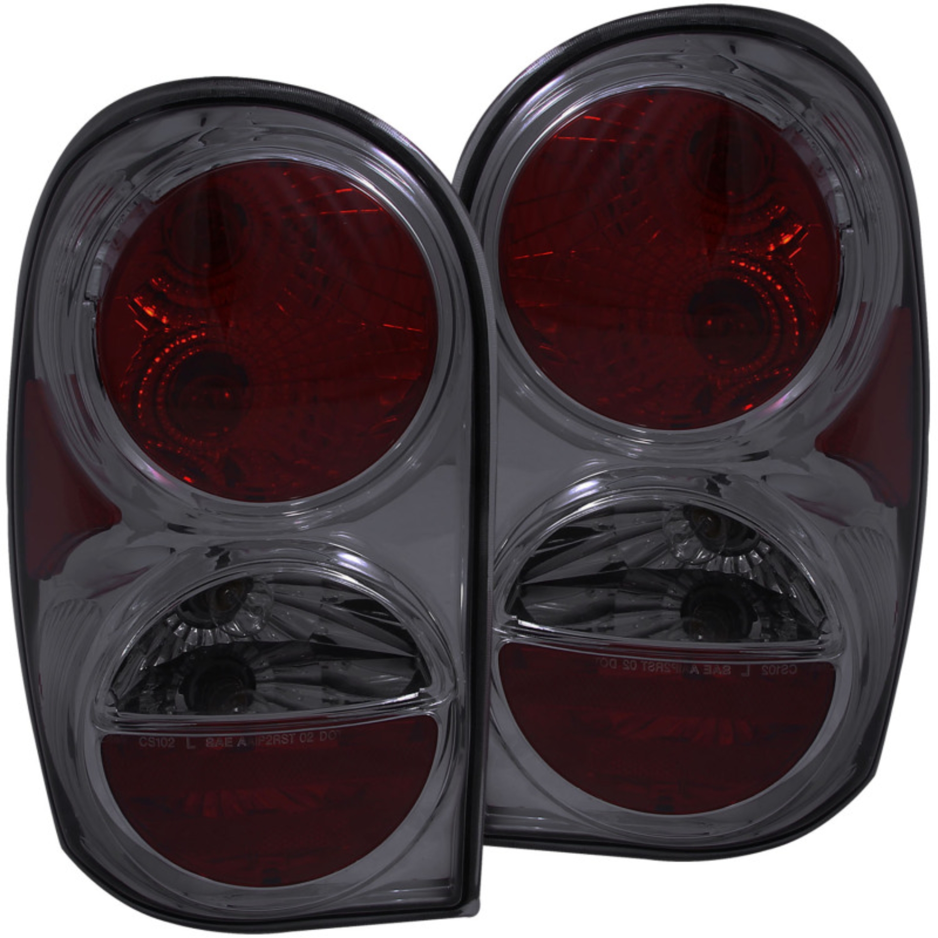 Picture of ANZO 2002-2007 Jeep Liberty Taillights Smoke
