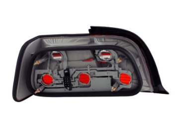 Picture of ANZO 1992-1998 BMW 3 Series E36 Coupe-Convertible Taillights Red-Smoke