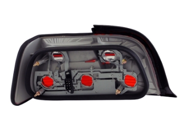 Picture of ANZO 1992-1998 BMW 3 Series E36 Coupe-Convertible Taillights Red-Clear