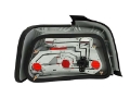Picture of ANZO 1992-1998 BMW 3 Series E36 Sedan Taillights Red-Clear