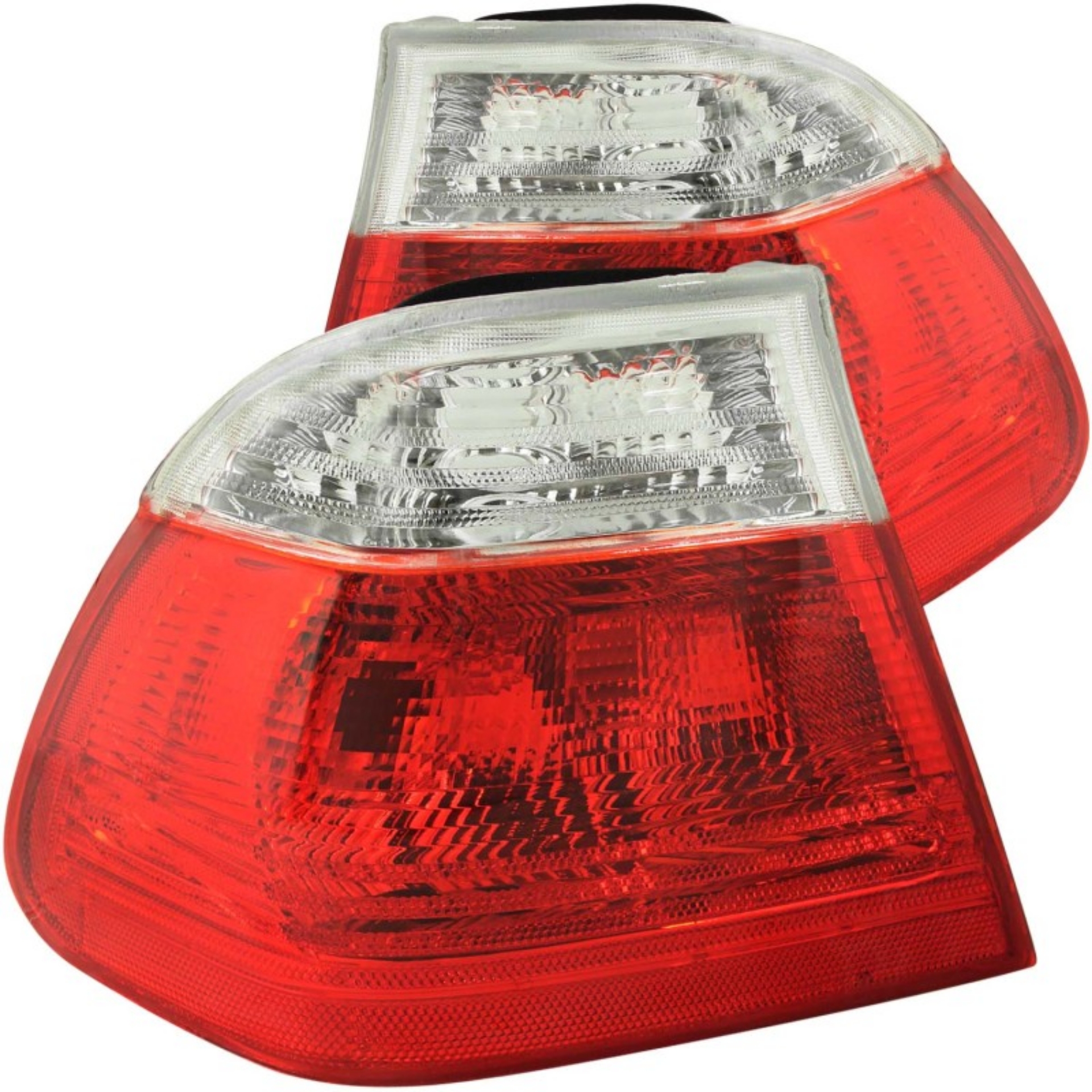 Picture of ANZO 1999-2001 BMW 3 Series E46 Taillights Red-Clear