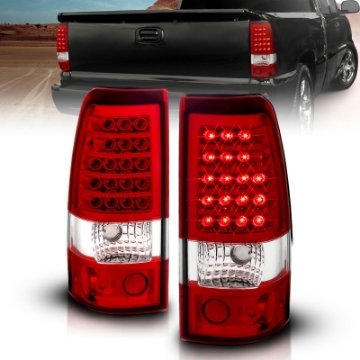 Picture of ANZO 2003-2006 Chevrolet Silverado 1500 LED Taillights Red-Clear