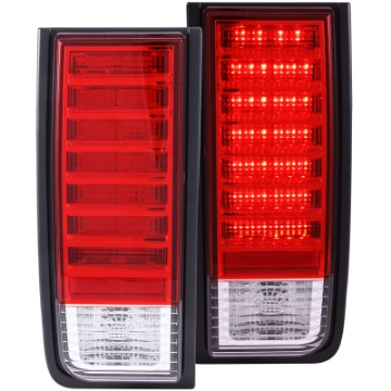 Picture of ANZO 2003-2009 Hummer H2 LED Taillights Red-Clear