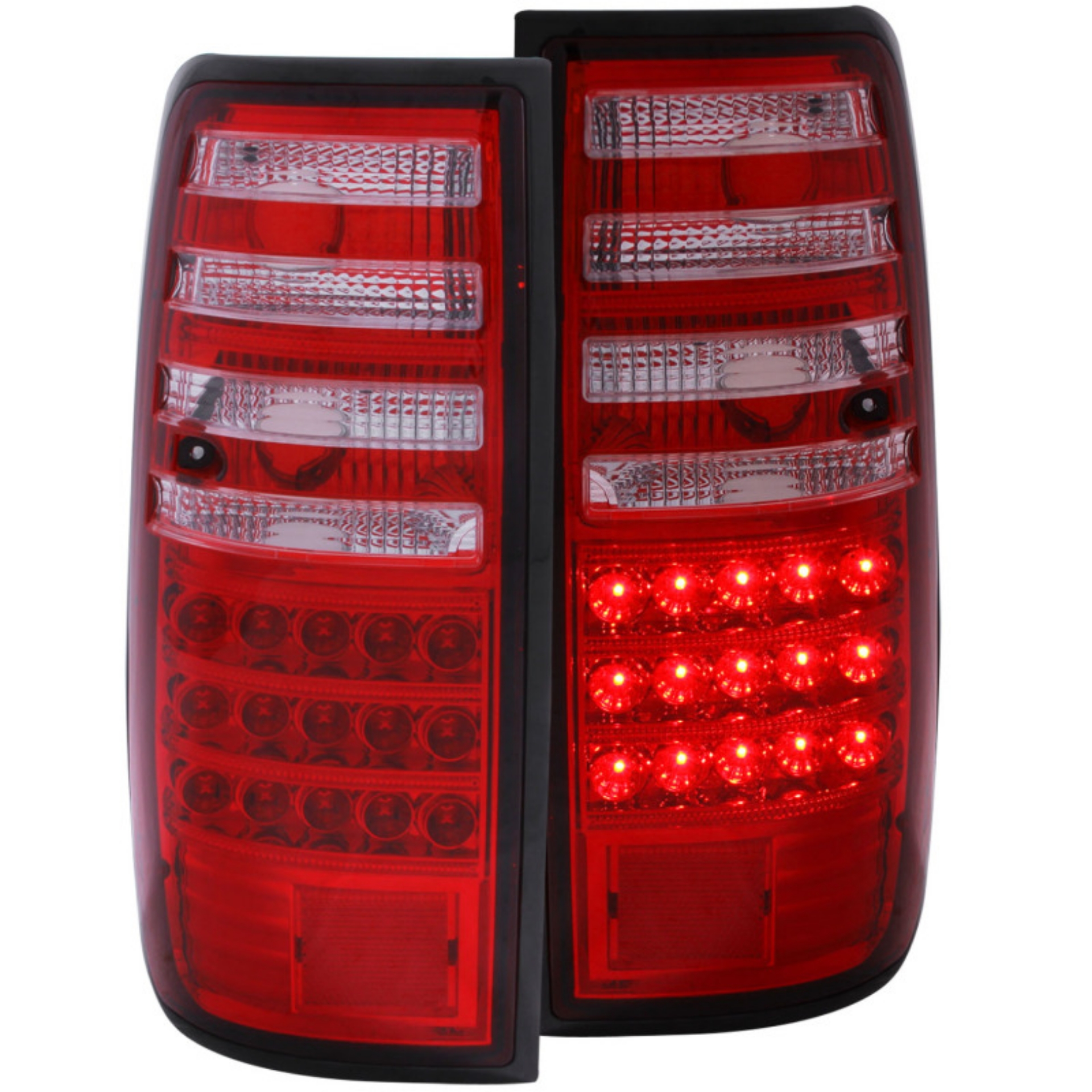 Picture of ANZO 1991-1997 Toyota Land Cruiser Fj LED Taillights Red-Clear