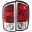 Picture of ANZO 2002-2005 Dodge Ram 1500 LED Taillights Red-Clear