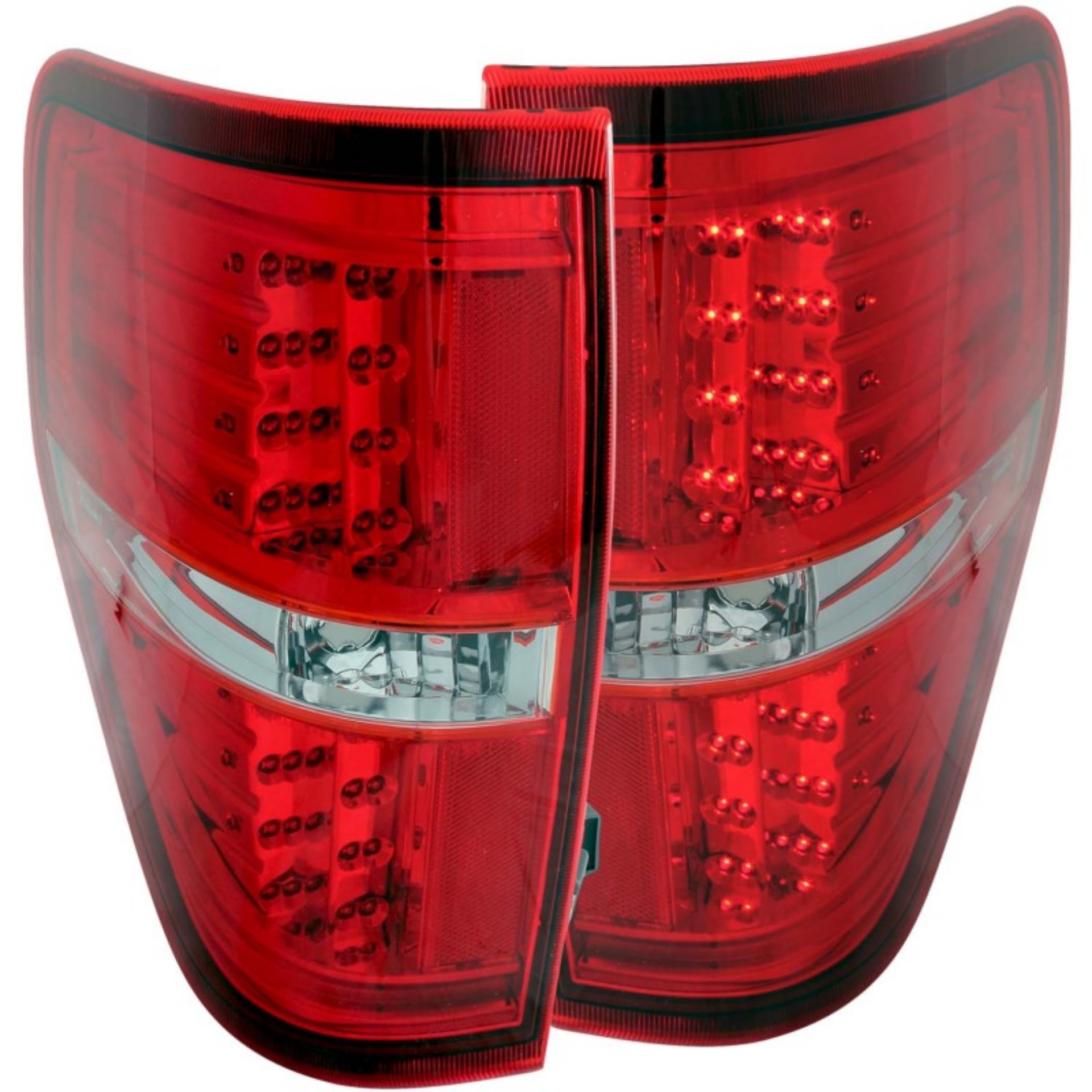 Picture of ANZO 2009-2014 Ford F-150 LED Taillights Red-Clear