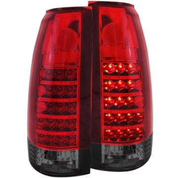 Picture of ANZO 1999-2000 Cadillac Escalade LED Taillights Red-Smoke