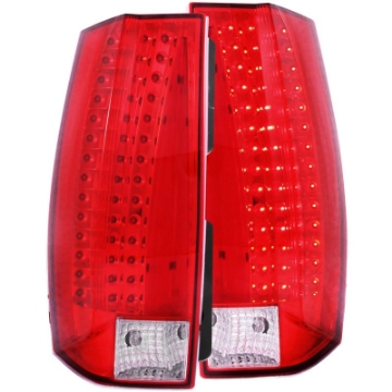 Picture of ANZO 2007-2014 Chevrolet Suburban LED Taillights Red-Clear - Escalade Look