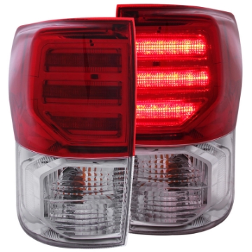 Picture of ANZO 2007-2013 Toyota Tundra LED Taillights Red-Clear G2
