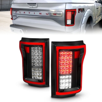 Picture of ANZO 2015-2016 Ford F-150 LED Taillights Red-Clear