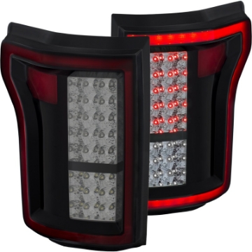 Picture of ANZO 2015-2016 Ford F-150 LED Taillights Red-Smoke