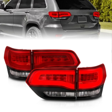 Picture of ANZO 2014-2016 Jeep Grand Cherokee LED Taillights Red-Clear