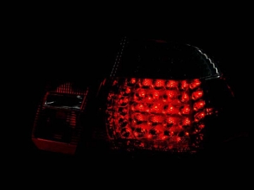 Picture of ANZO 1999-2001 BMW 3 Series E46 LED Taillights Red-Clear 4pc