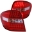 Picture of ANZO 2006-2007 Mercedes Benz M Class W164 LED Taillights Red-Clear