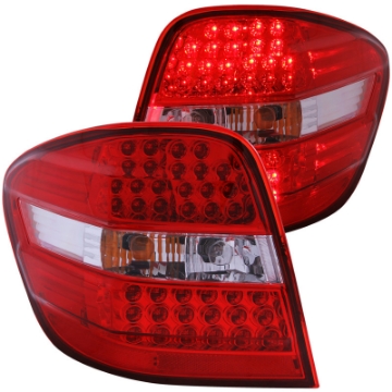 Picture of ANZO 2006-2007 Mercedes Benz M Class W164 LED Taillights Red-Clear
