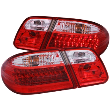Picture of ANZO 1996-2002 Mercedes Benz E Class W210 LED Taillights Red-Clear