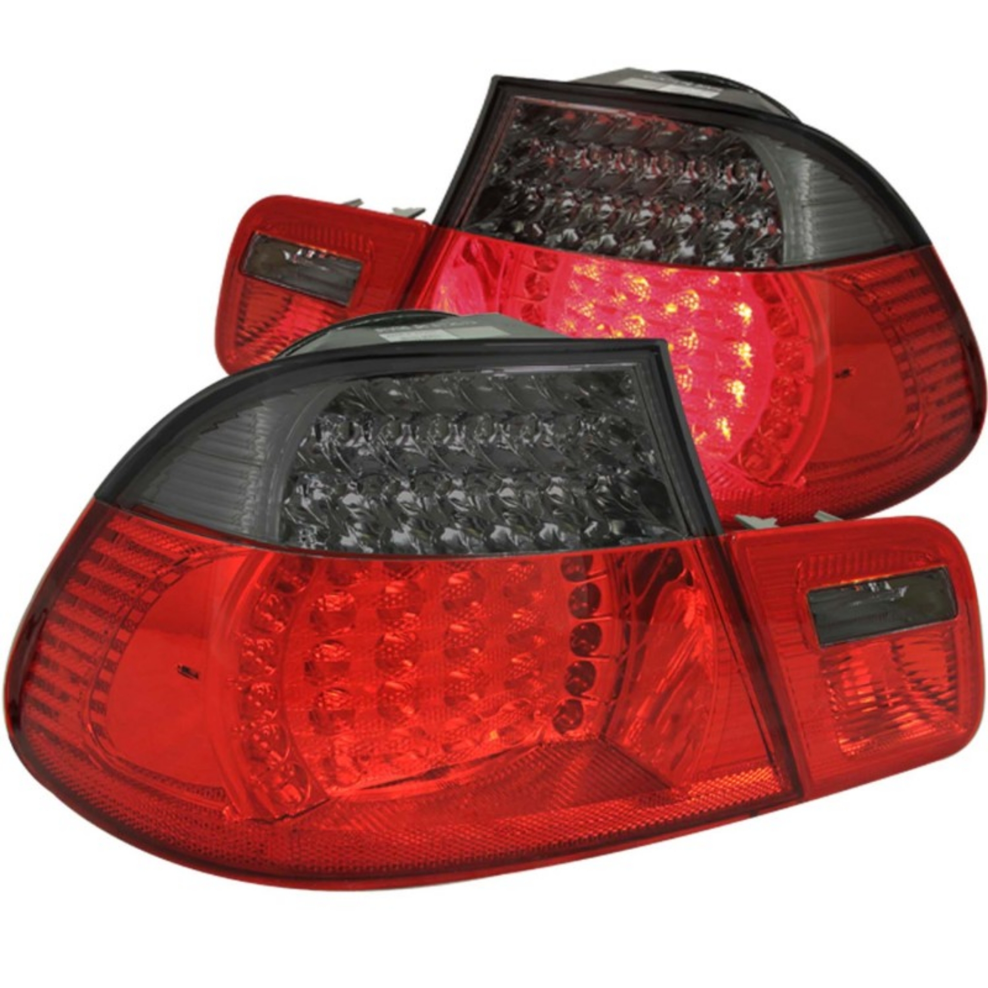 Picture of ANZO 1999-2001 BMW 3 Series E46 LED Taillights Red-Smoke 2pc