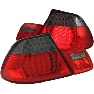 Picture of ANZO 2000-2003 BMW 3 Series E46 LED Taillights Red-Smoke 4pc