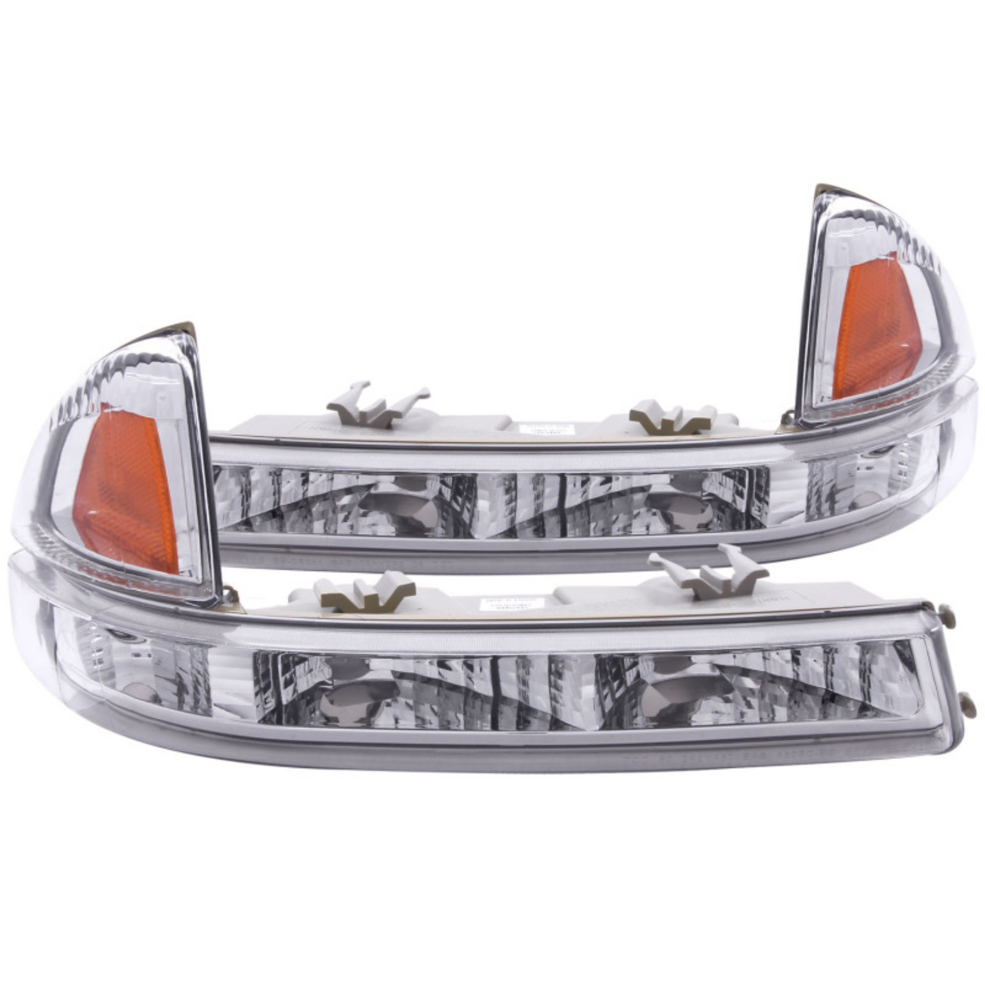 Picture of ANZO 1997-2004 Dodge Dakota Euro Parking Lights Chrome w- Amber Reflector