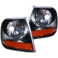 Picture of ANZO Corner Lights 1997-2003 Ford F-150 Harley-Davidson Style Corner Lights Black w- Amber Reflector