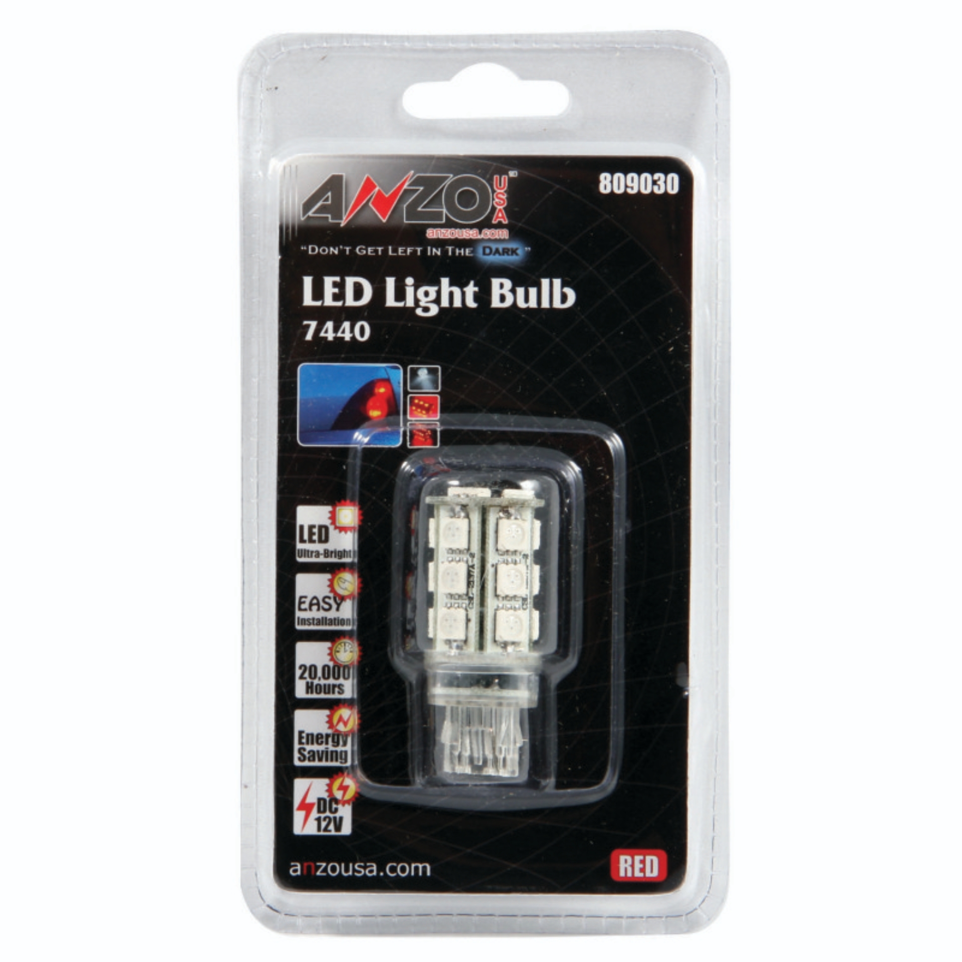Picture of ANZO LED Bulbs Universal 7443-7440 Red