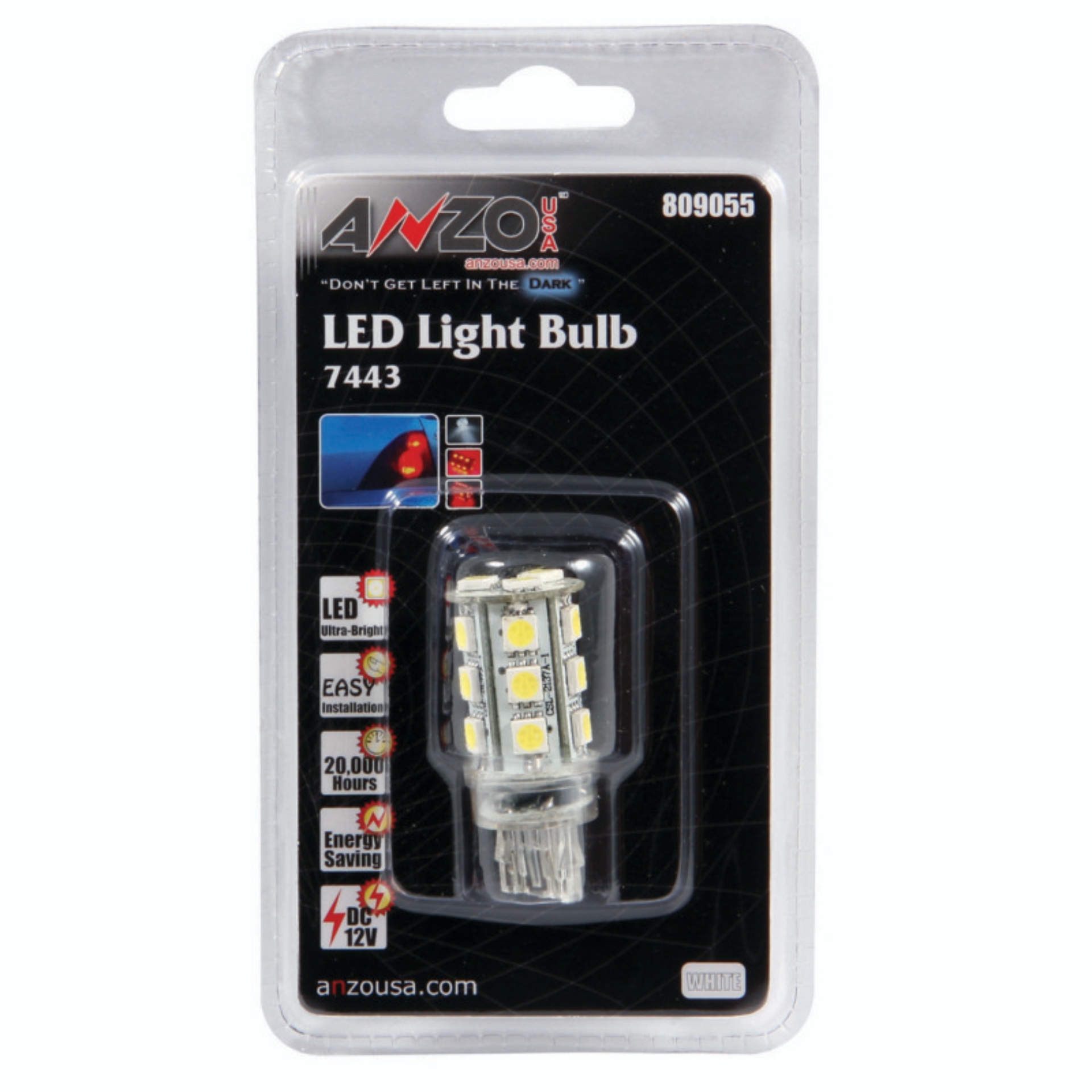 Picture of ANZO LED Bulbs Universal 7444 White - 18 LEDs 1 3-4in Tall