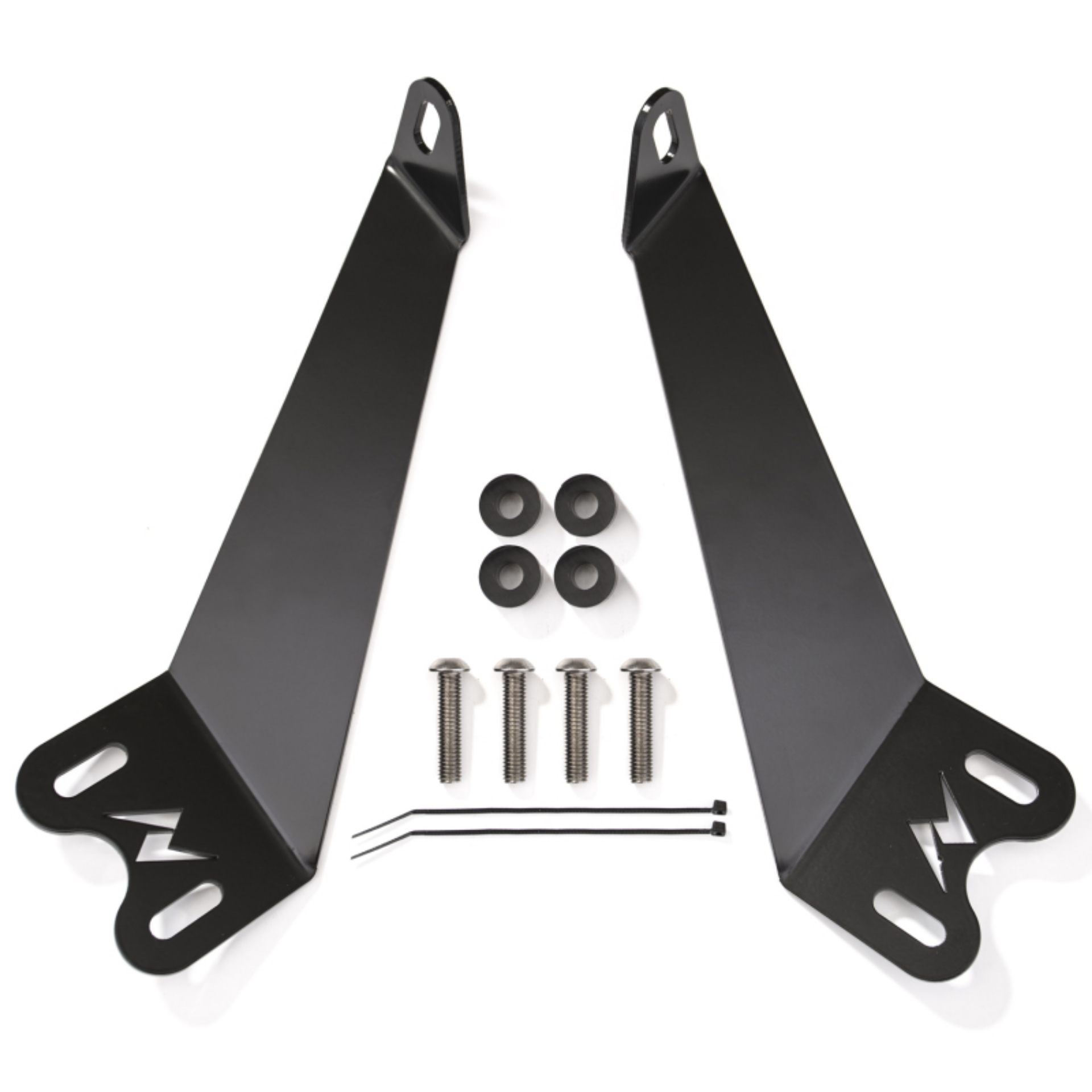 Picture of ANZO 2007-2015 Jeep Wrangler 12in inch LED Bar Hood Mounting Brackets