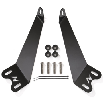 Picture of ANZO 2007-2015 Jeep Wrangler 12in inch LED Bar Hood Mounting Brackets