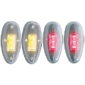 Picture of ANZO 1999-2014 Chevrolet Silverado 3500 LED Fender Light Kit Clear 2pc Amber - 2pc Red
