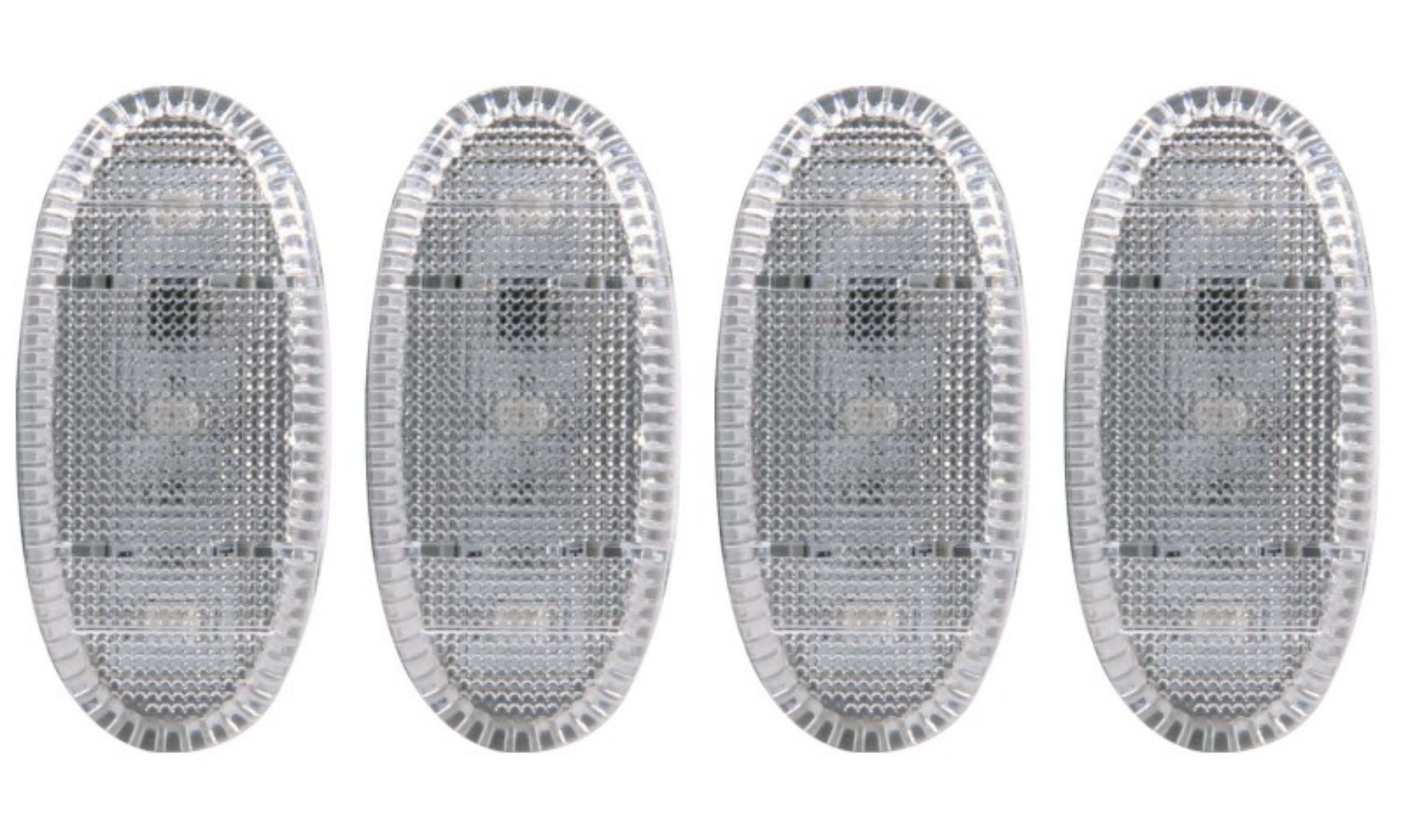 Picture of ANZO 2011-2016 Ford F-350 LED Fender Light Kit Clear 2pc Amber - 2pc Red